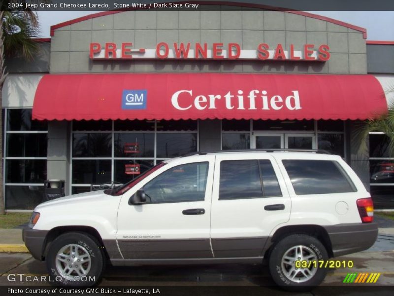 Stone White / Dark Slate Gray 2004 Jeep Grand Cherokee Laredo