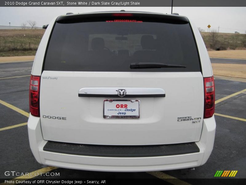 Stone White / Dark Slate Gray/Light Shale 2010 Dodge Grand Caravan SXT