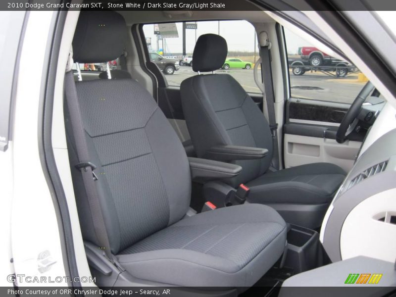 Stone White / Dark Slate Gray/Light Shale 2010 Dodge Grand Caravan SXT