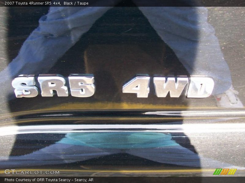Black / Taupe 2007 Toyota 4Runner SR5 4x4