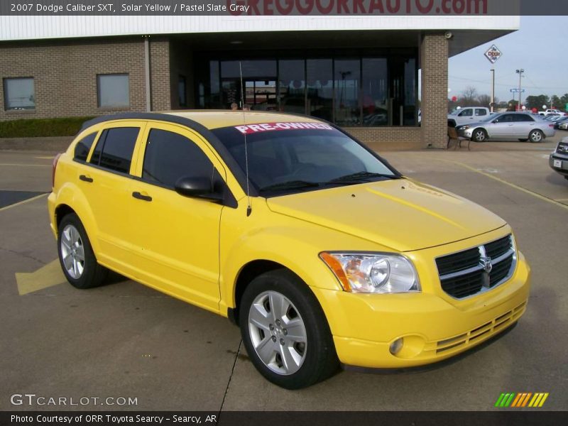 Solar Yellow / Pastel Slate Gray 2007 Dodge Caliber SXT