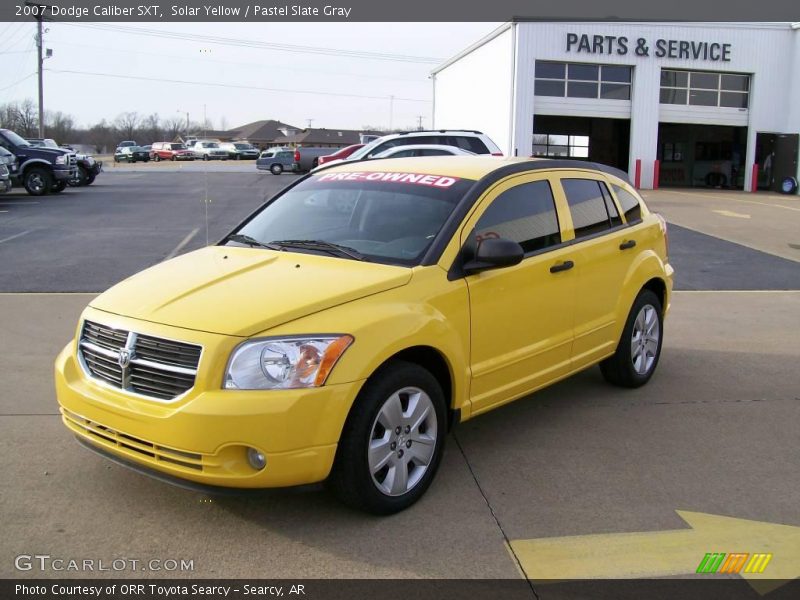 Solar Yellow / Pastel Slate Gray 2007 Dodge Caliber SXT