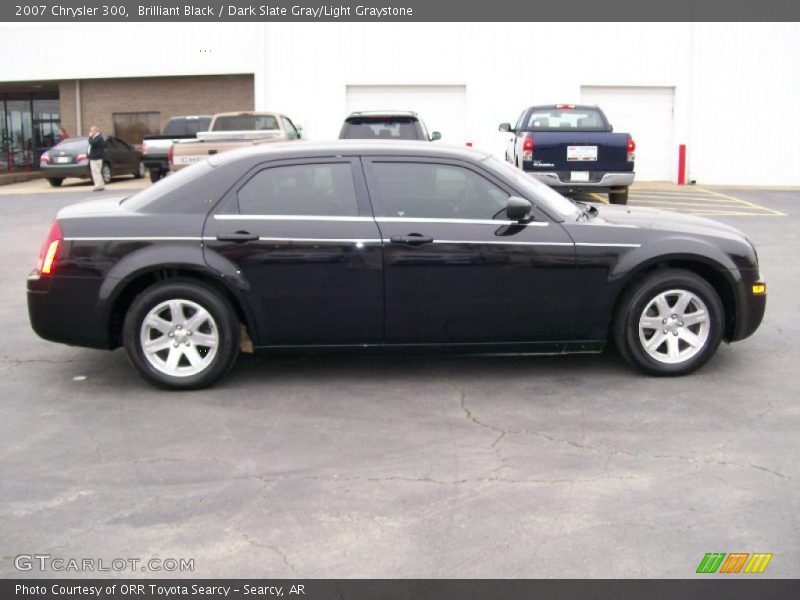 Brilliant Black / Dark Slate Gray/Light Graystone 2007 Chrysler 300