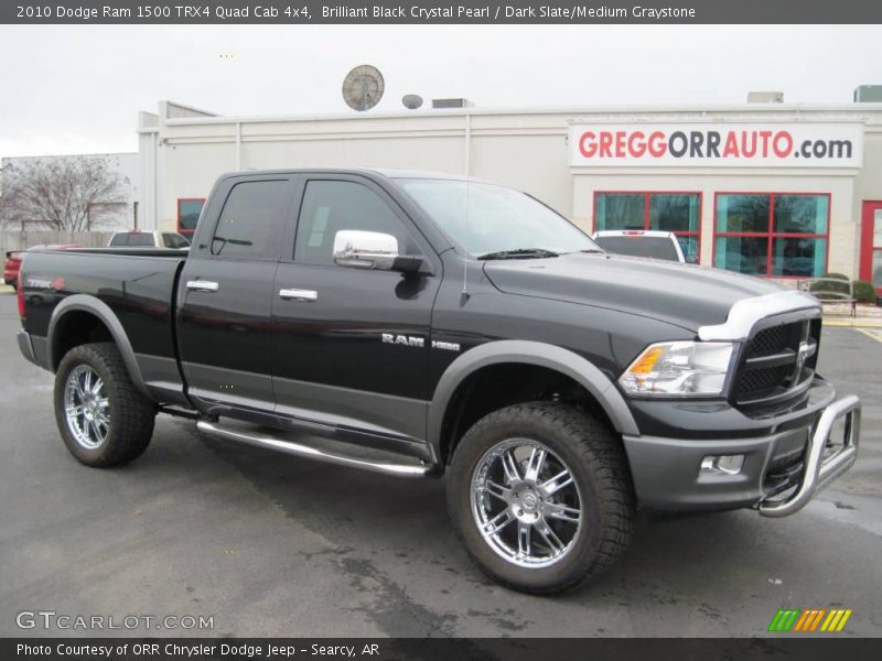 Brilliant Black Crystal Pearl / Dark Slate/Medium Graystone 2010 Dodge Ram 1500 TRX4 Quad Cab 4x4