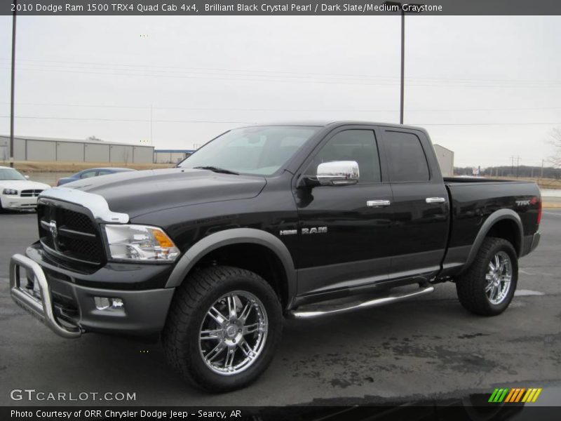 Brilliant Black Crystal Pearl / Dark Slate/Medium Graystone 2010 Dodge Ram 1500 TRX4 Quad Cab 4x4