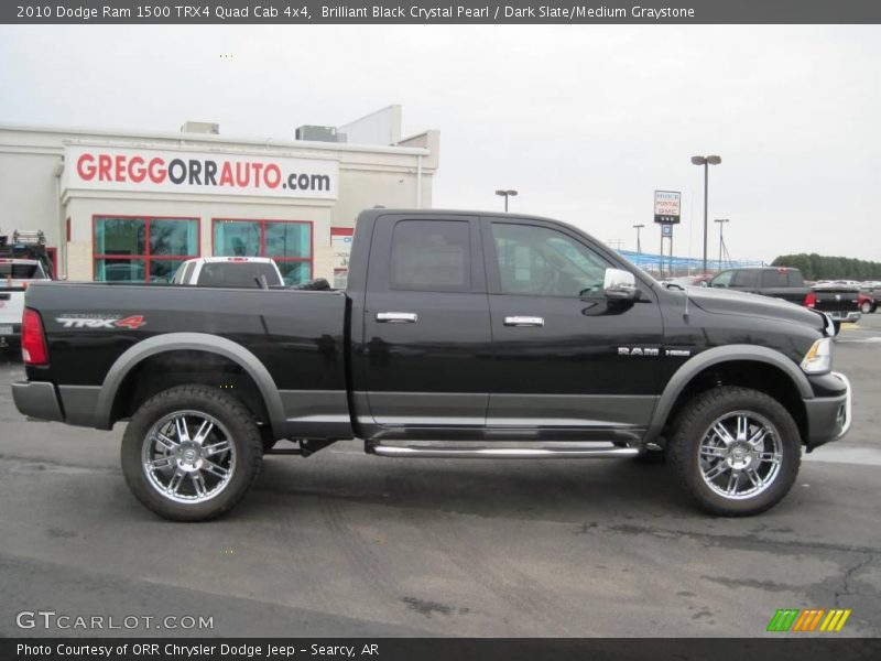 Brilliant Black Crystal Pearl / Dark Slate/Medium Graystone 2010 Dodge Ram 1500 TRX4 Quad Cab 4x4