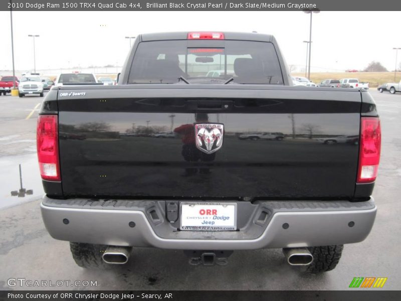 Brilliant Black Crystal Pearl / Dark Slate/Medium Graystone 2010 Dodge Ram 1500 TRX4 Quad Cab 4x4