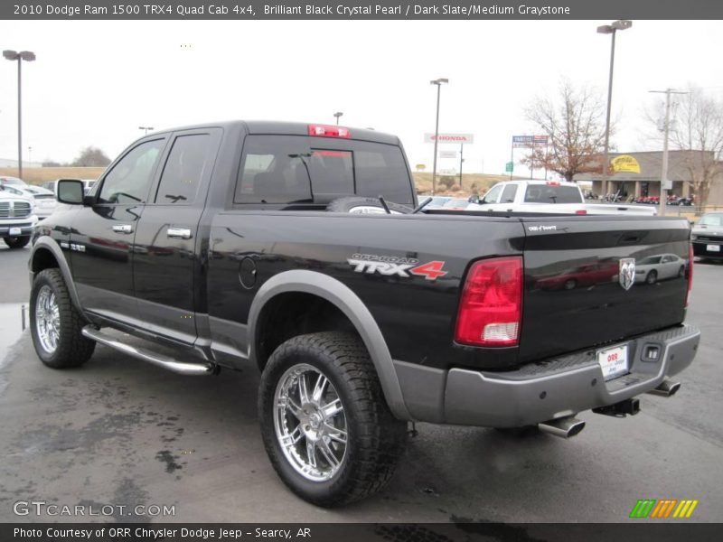 Brilliant Black Crystal Pearl / Dark Slate/Medium Graystone 2010 Dodge Ram 1500 TRX4 Quad Cab 4x4