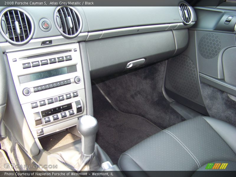 Atlas Grey Metallic / Black 2008 Porsche Cayman S