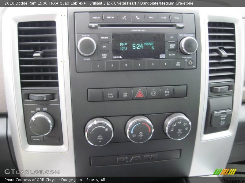 Brilliant Black Crystal Pearl / Dark Slate/Medium Graystone 2010 Dodge Ram 1500 TRX4 Quad Cab 4x4
