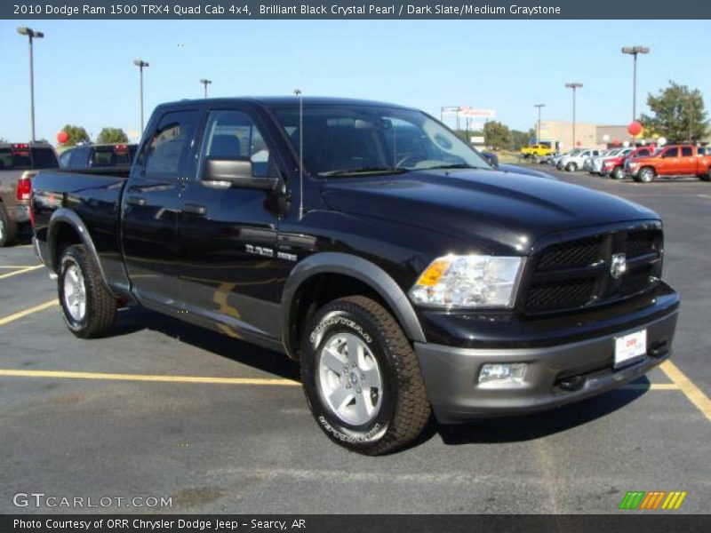 Brilliant Black Crystal Pearl / Dark Slate/Medium Graystone 2010 Dodge Ram 1500 TRX4 Quad Cab 4x4