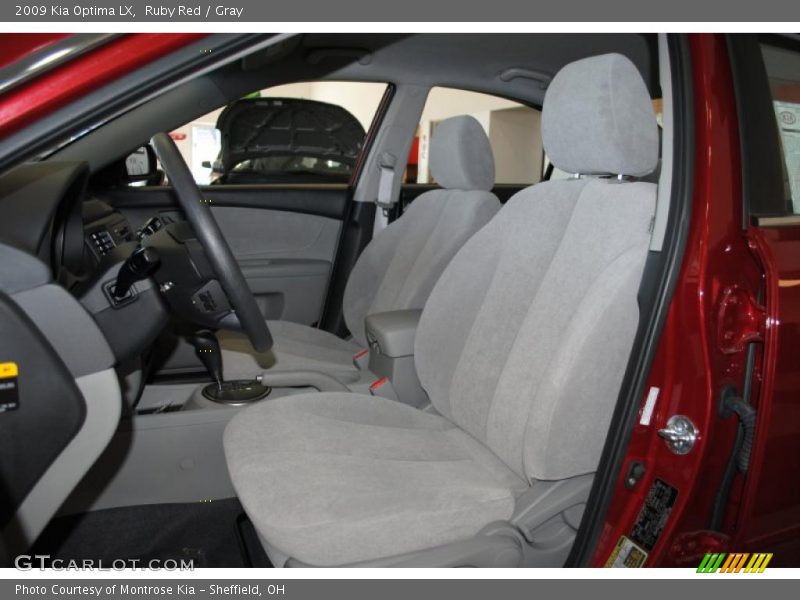 Ruby Red / Gray 2009 Kia Optima LX