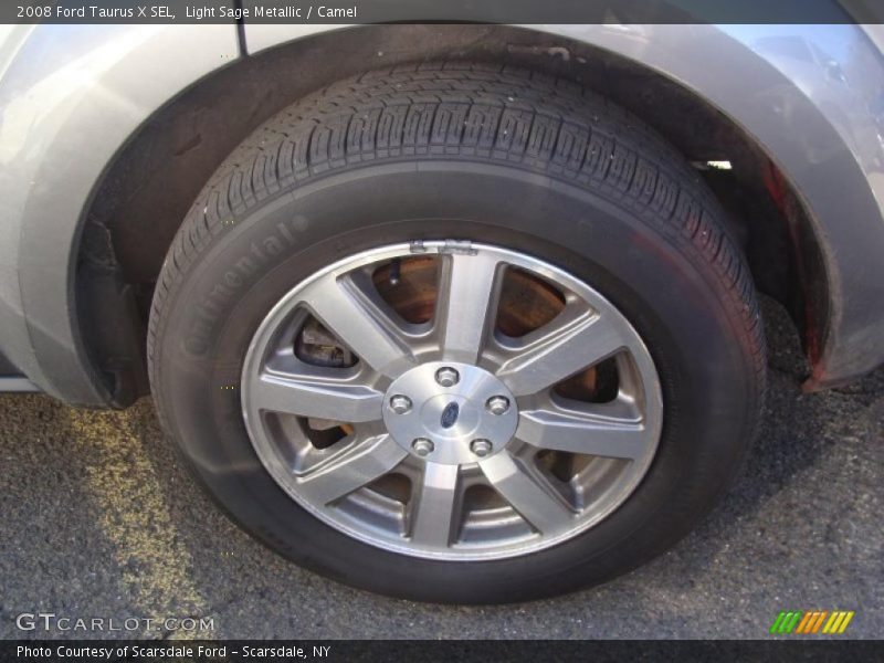 Light Sage Metallic / Camel 2008 Ford Taurus X SEL