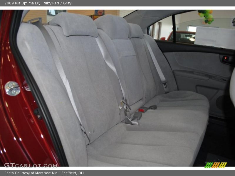 Ruby Red / Gray 2009 Kia Optima LX
