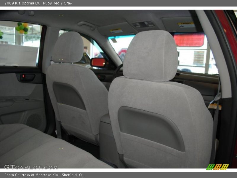 Ruby Red / Gray 2009 Kia Optima LX