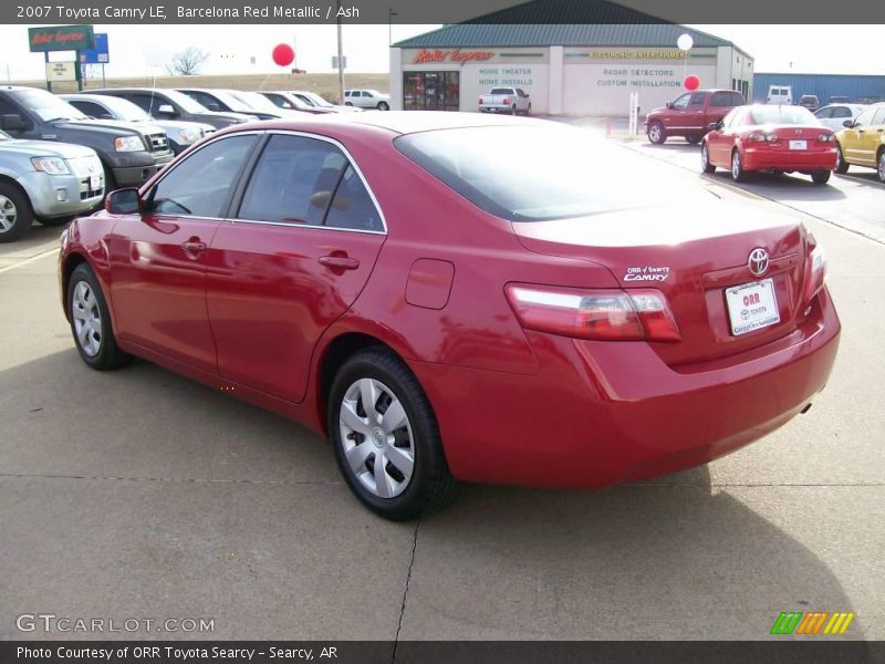 Barcelona Red Metallic / Ash 2007 Toyota Camry LE