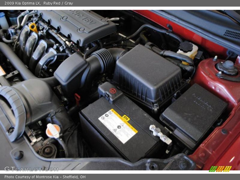 Ruby Red / Gray 2009 Kia Optima LX