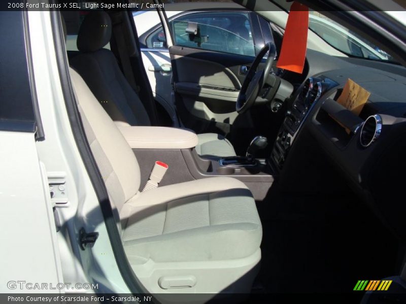 Light Sage Metallic / Camel 2008 Ford Taurus X SEL