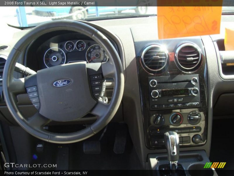 Light Sage Metallic / Camel 2008 Ford Taurus X SEL