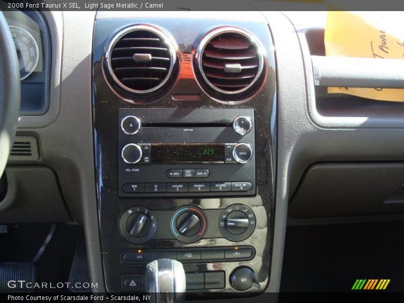 Light Sage Metallic / Camel 2008 Ford Taurus X SEL