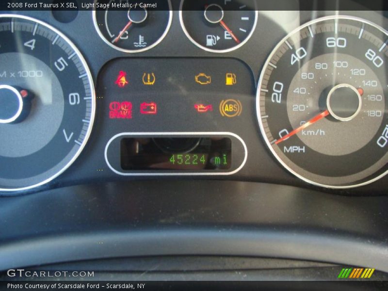 Light Sage Metallic / Camel 2008 Ford Taurus X SEL