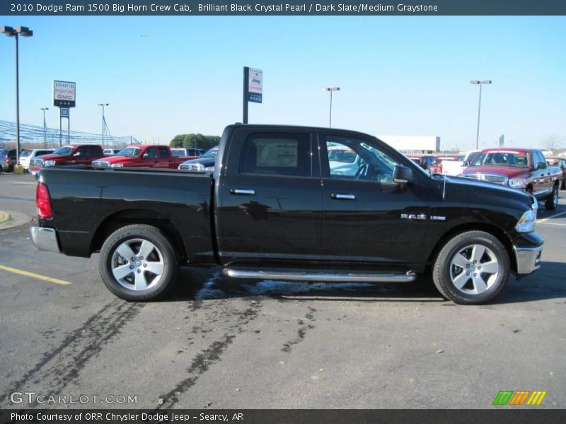 Brilliant Black Crystal Pearl / Dark Slate/Medium Graystone 2010 Dodge Ram 1500 Big Horn Crew Cab