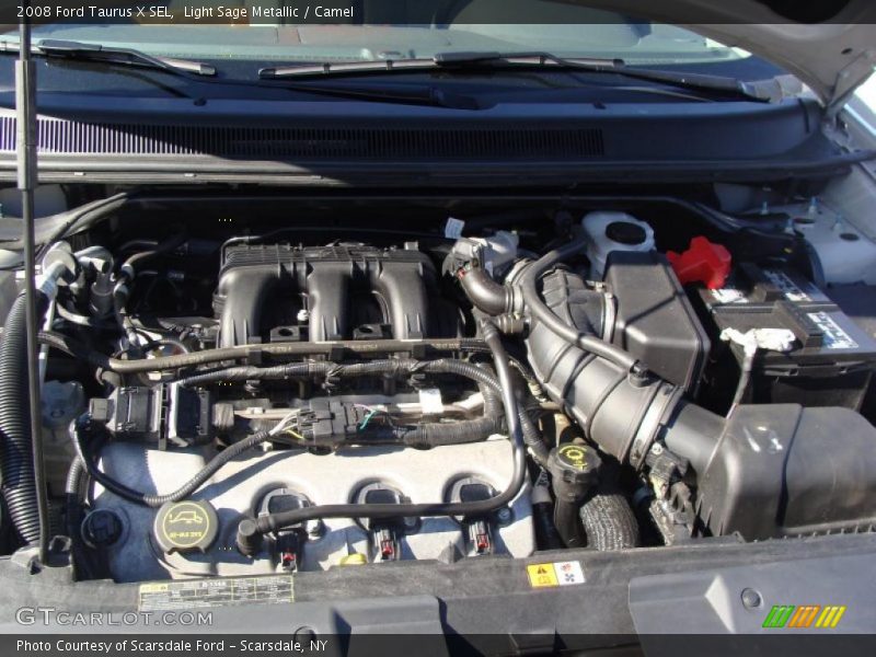 Light Sage Metallic / Camel 2008 Ford Taurus X SEL