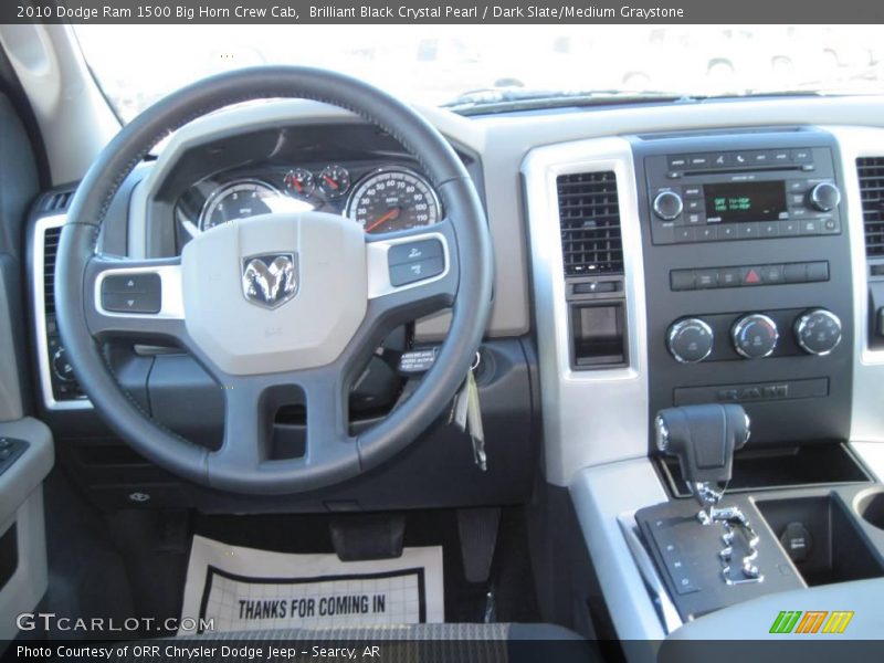 Brilliant Black Crystal Pearl / Dark Slate/Medium Graystone 2010 Dodge Ram 1500 Big Horn Crew Cab