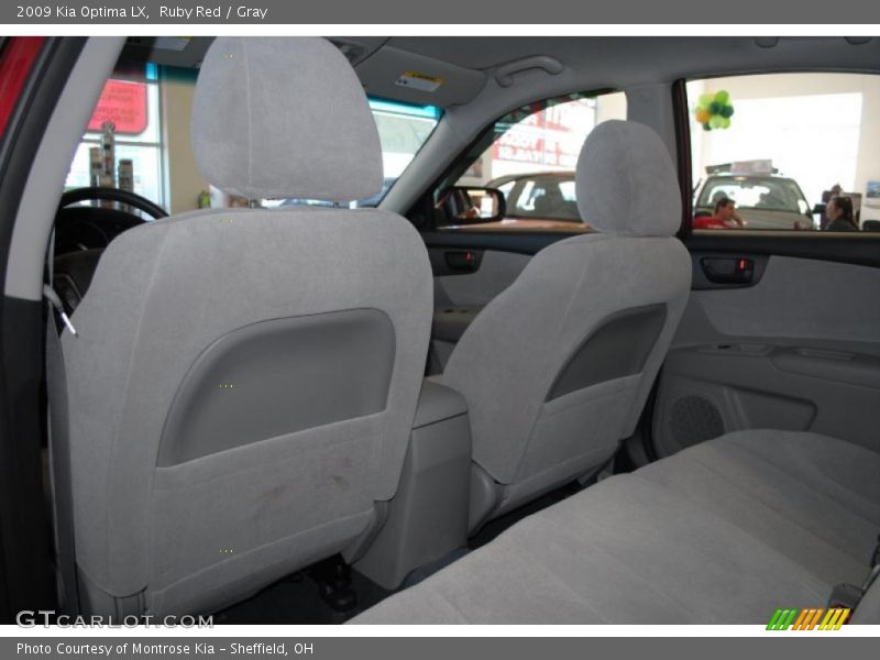 Ruby Red / Gray 2009 Kia Optima LX