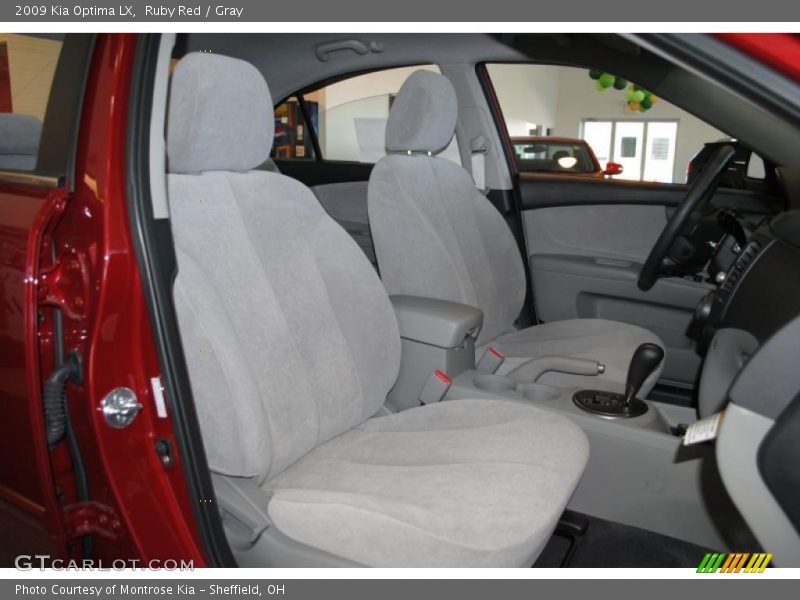 Ruby Red / Gray 2009 Kia Optima LX