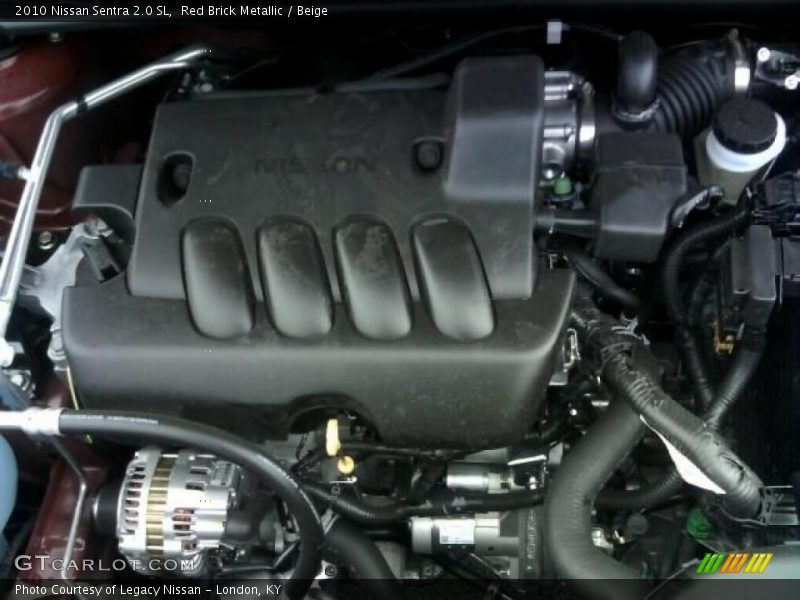 Red Brick Metallic / Beige 2010 Nissan Sentra 2.0 SL