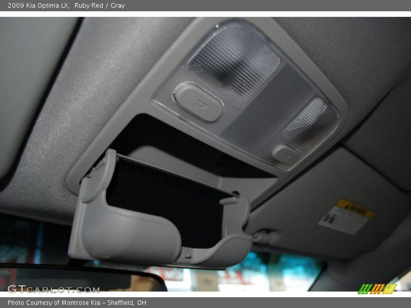 Ruby Red / Gray 2009 Kia Optima LX