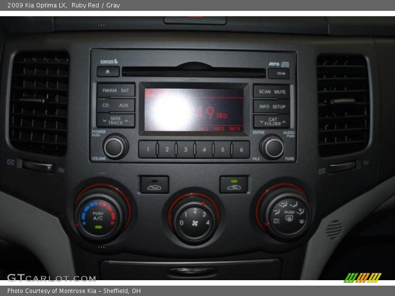 Ruby Red / Gray 2009 Kia Optima LX