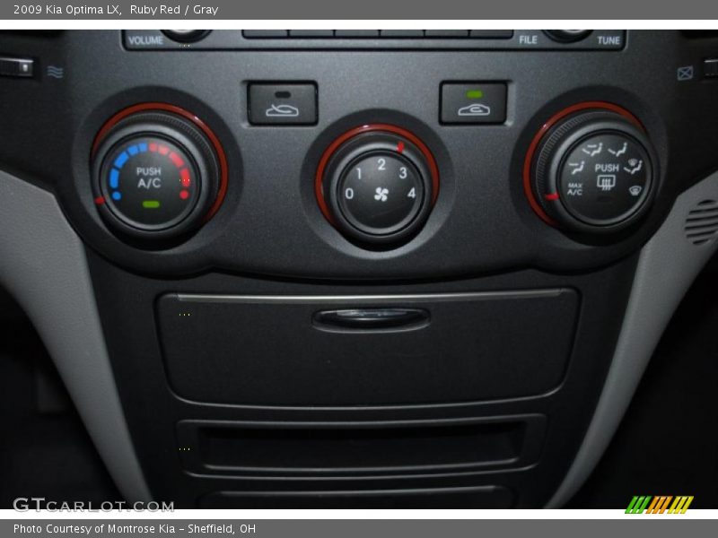 Ruby Red / Gray 2009 Kia Optima LX