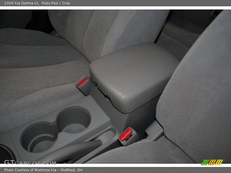 Ruby Red / Gray 2009 Kia Optima LX