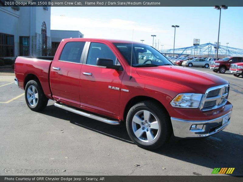 Flame Red / Dark Slate/Medium Graystone 2010 Dodge Ram 1500 Big Horn Crew Cab