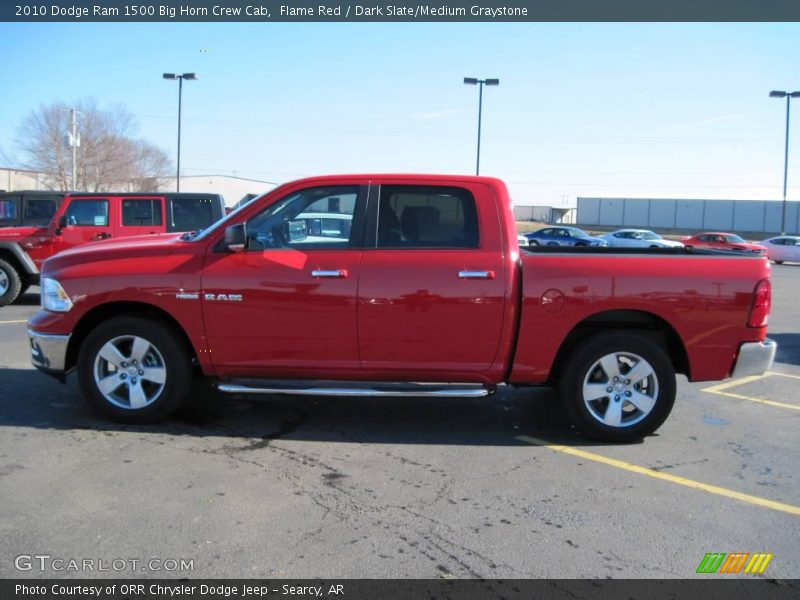Flame Red / Dark Slate/Medium Graystone 2010 Dodge Ram 1500 Big Horn Crew Cab