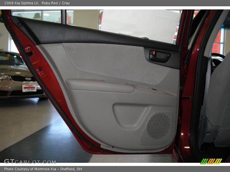Ruby Red / Gray 2009 Kia Optima LX