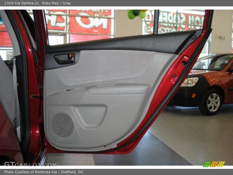 Ruby Red / Gray 2009 Kia Optima LX
