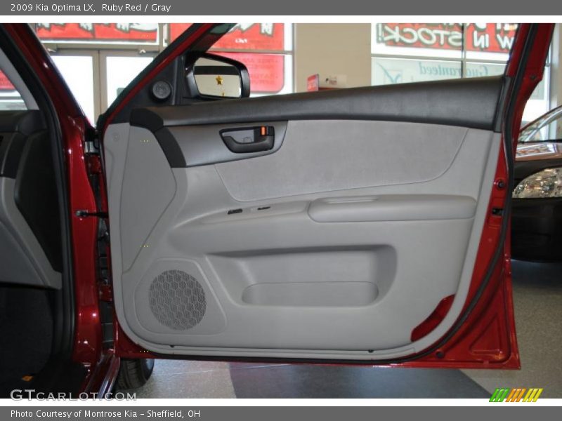 Ruby Red / Gray 2009 Kia Optima LX