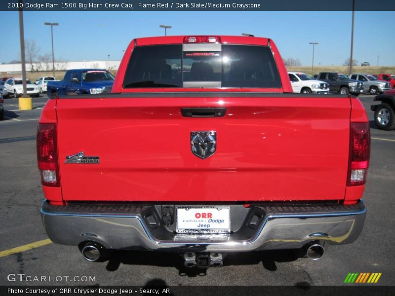 Flame Red / Dark Slate/Medium Graystone 2010 Dodge Ram 1500 Big Horn Crew Cab