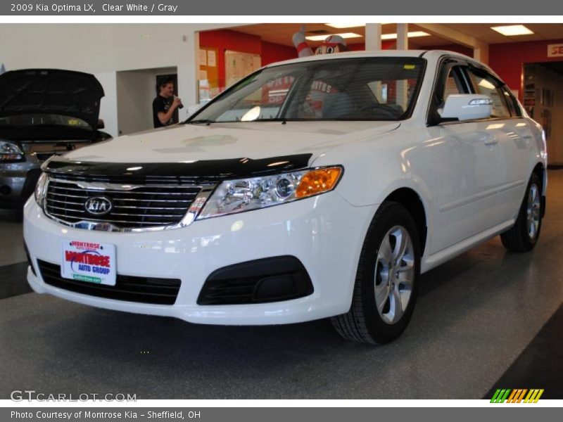 Clear White / Gray 2009 Kia Optima LX