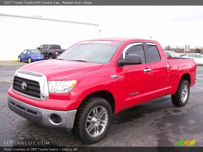 Radiant Red / Beige 2007 Toyota Tundra SR5 Double Cab