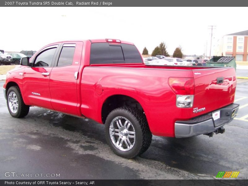 Radiant Red / Beige 2007 Toyota Tundra SR5 Double Cab
