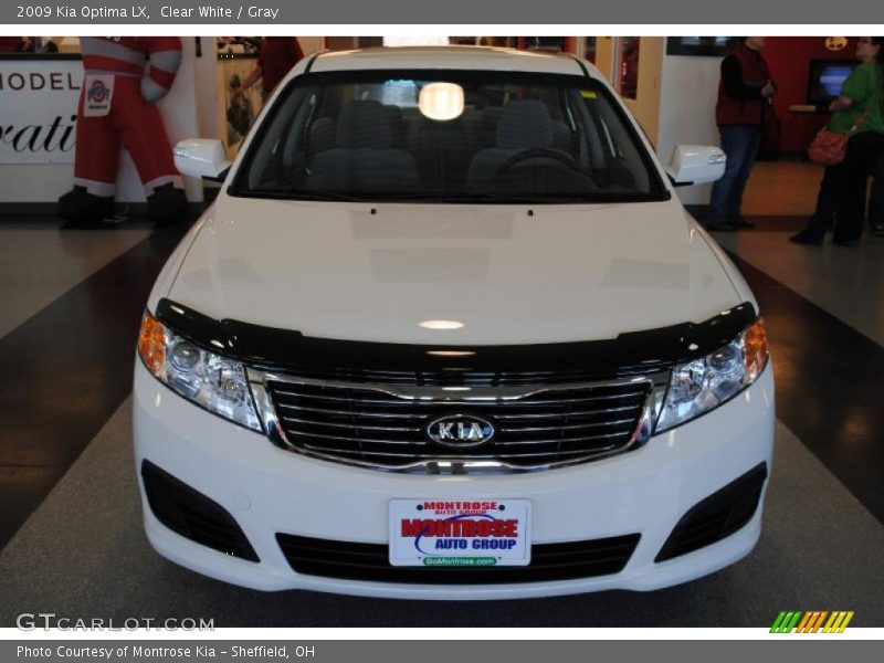 Clear White / Gray 2009 Kia Optima LX