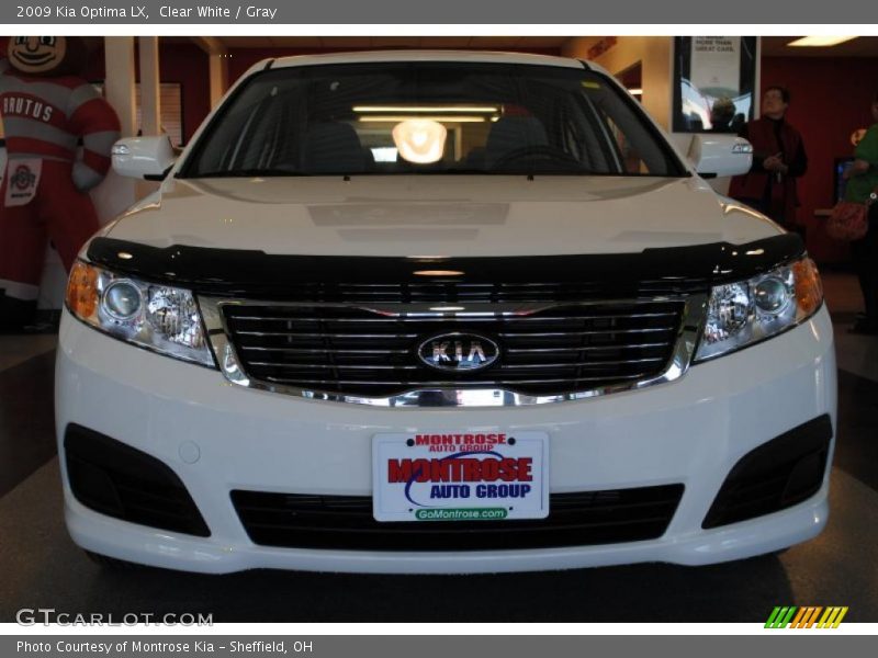 Clear White / Gray 2009 Kia Optima LX