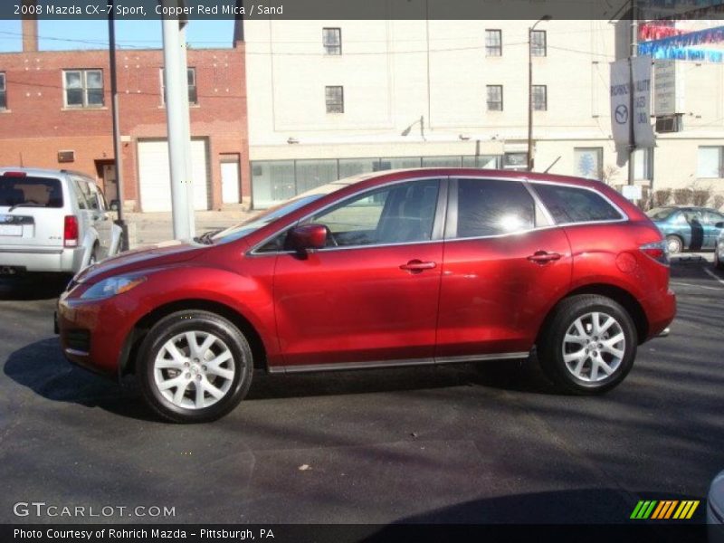 Copper Red Mica / Sand 2008 Mazda CX-7 Sport