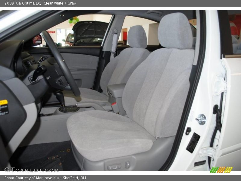 Clear White / Gray 2009 Kia Optima LX