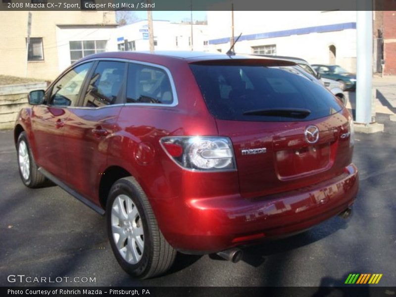 Copper Red Mica / Sand 2008 Mazda CX-7 Sport