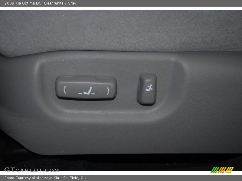 Clear White / Gray 2009 Kia Optima LX